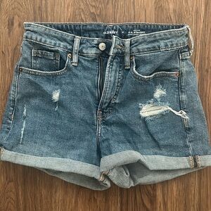 Old Navy high-rise o.g. Straight secret smooth pockets denim jean shorts